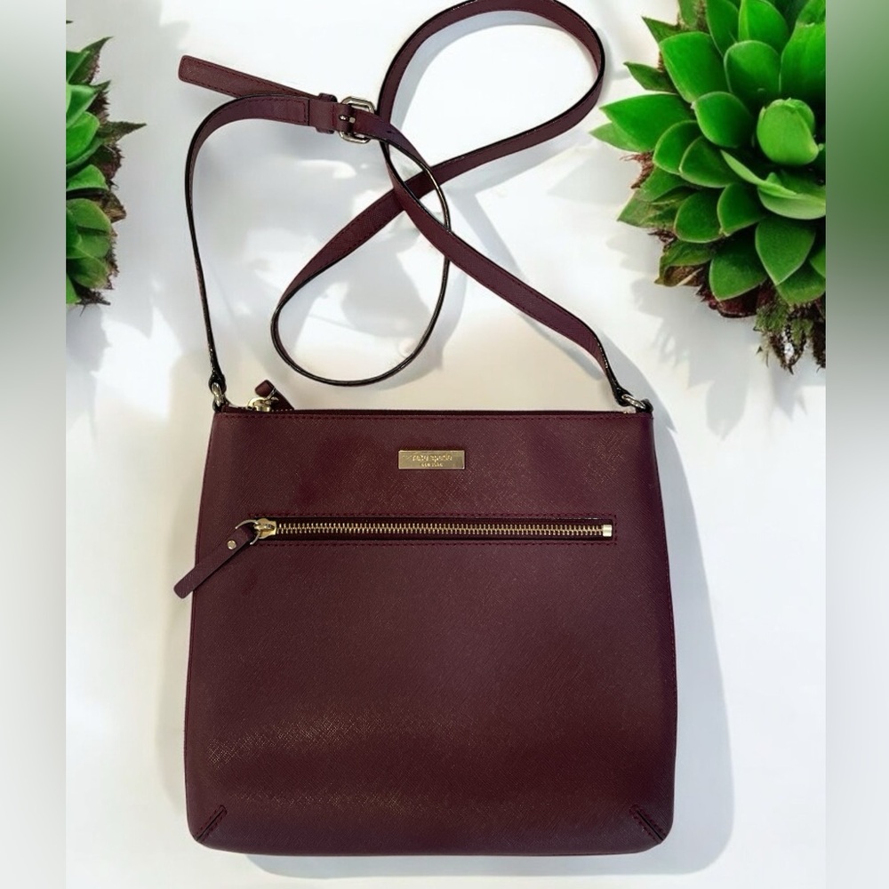 Kate Spade Laurel Way Rima Crossbody Bag Mahogany EUC